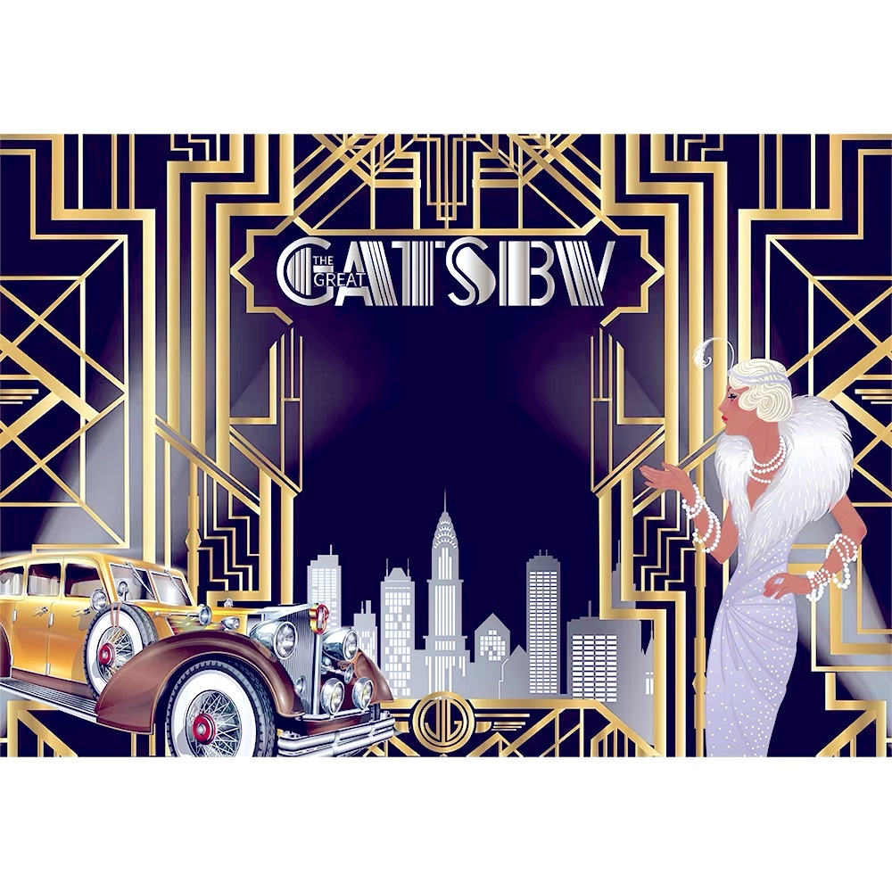 Art Deco Great Gatsby Party Backdrop